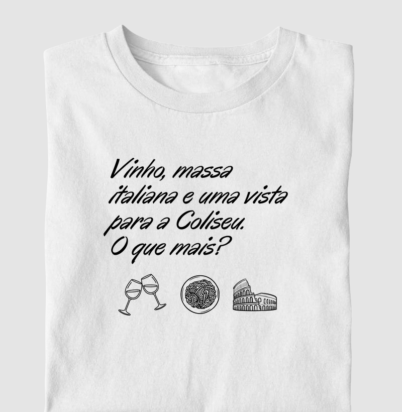 Vinho, massa e Coliseu