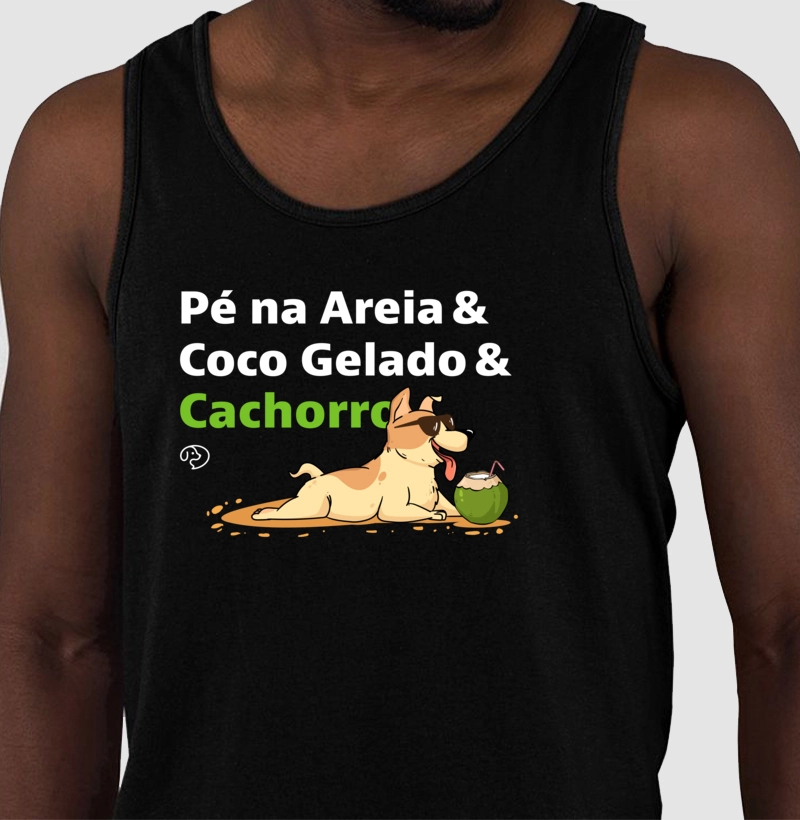 Pé na Areia & Coco Gelado & Cachorro