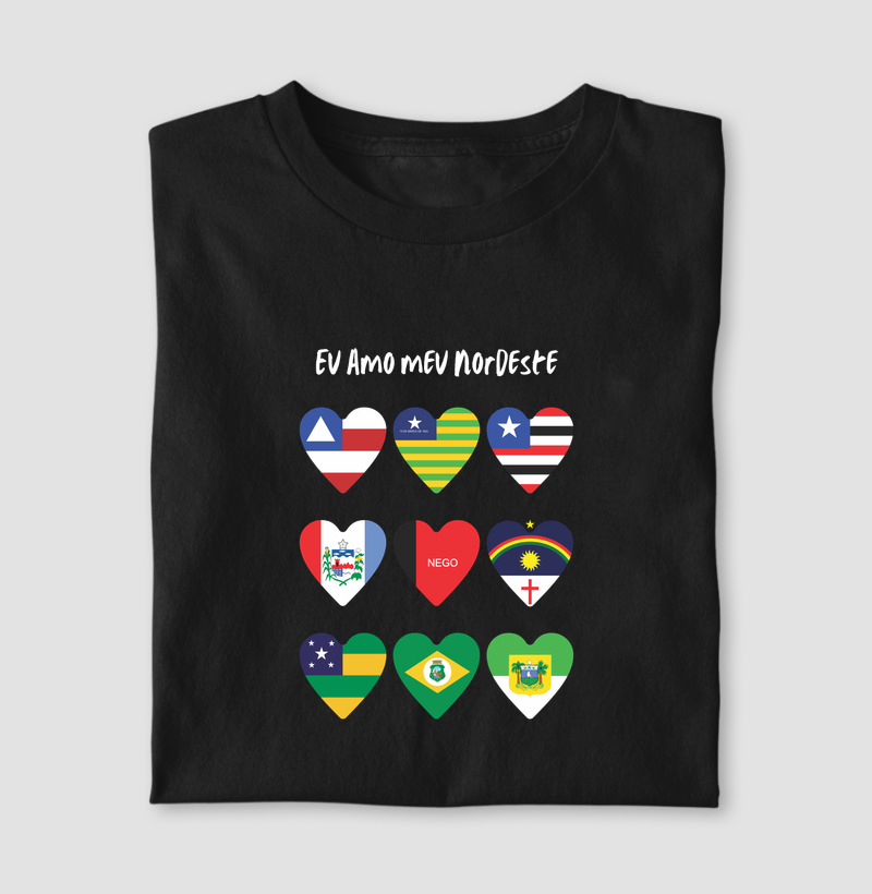 Camiseta Eu Amo o Meu Nordeste