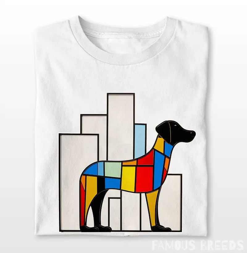 Piet Mondrian Pointer Dog