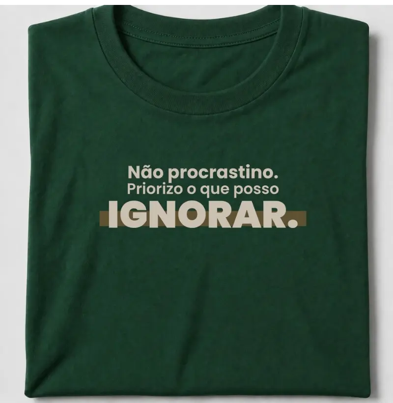 Prioridade consciente  - Camiseta