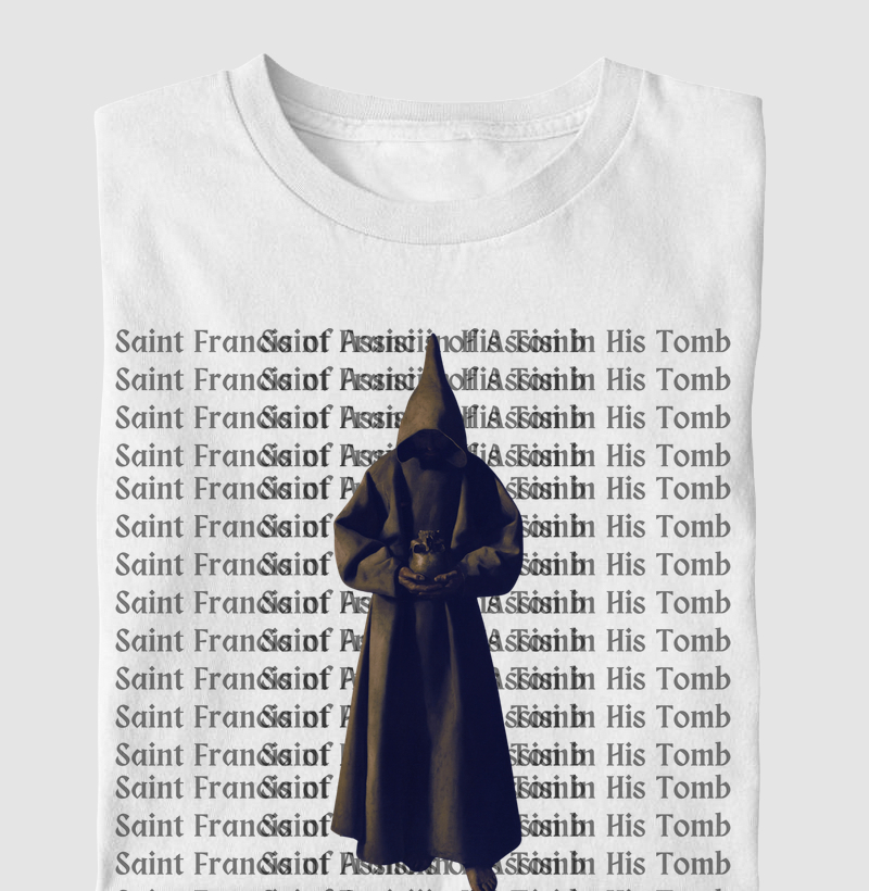 Camiseta estampada Silêncio e Devoção