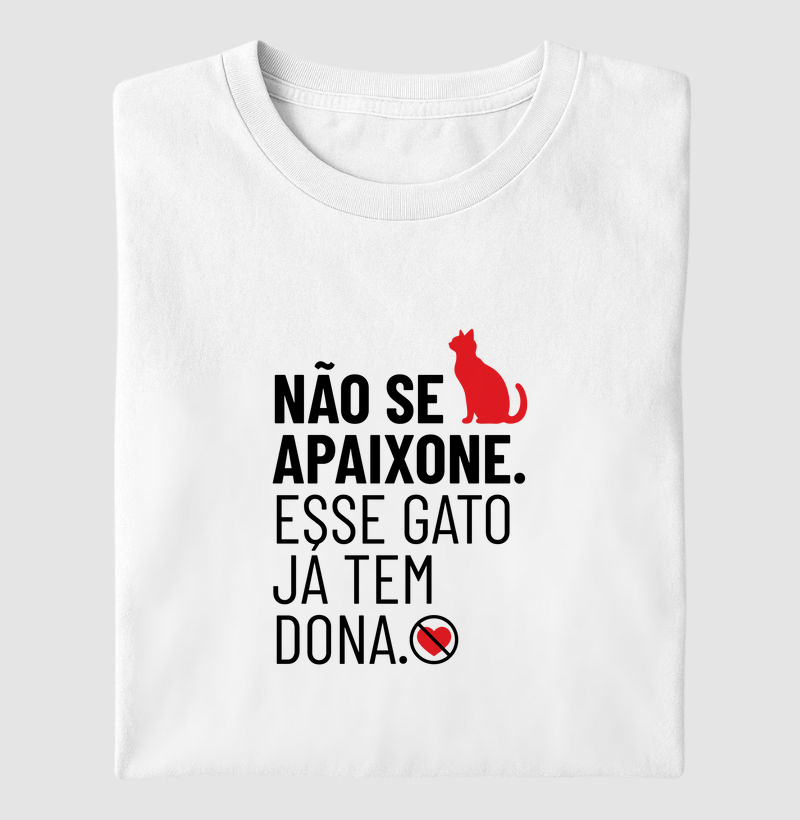 Não se apaixone. Esse gato já tem dona