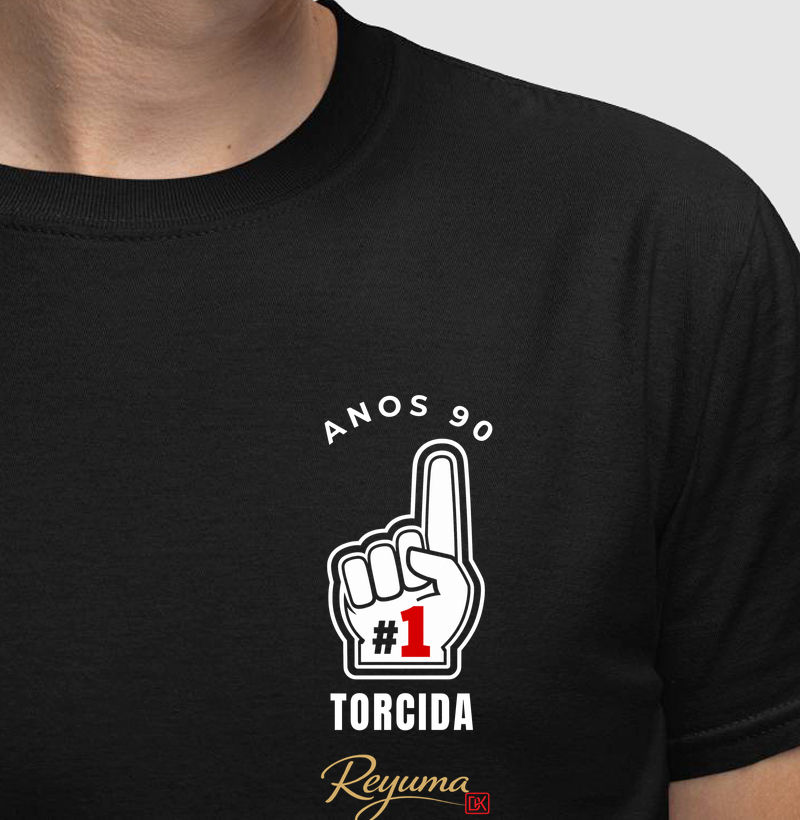 Camiseta Masculina, Feminina, Babylook e Unissex Futebol “Torcida #1 ”- Algodão 100%  - Camiseta