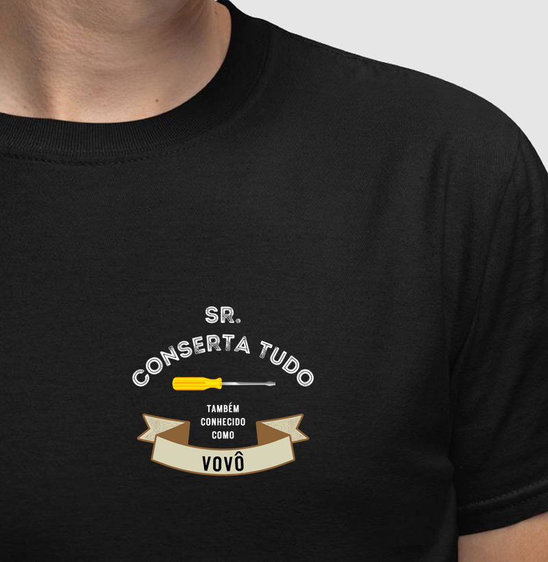 Camiseta Minimalista Sr. Conserta Tudo — Vovô