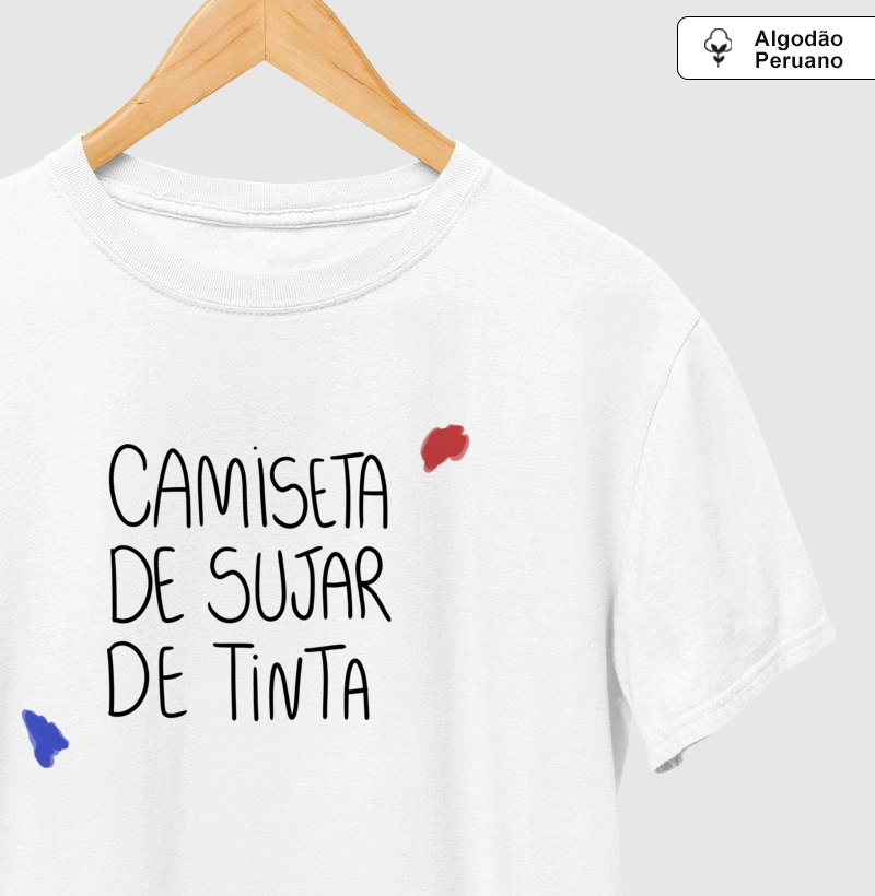 Camiseta de sujar de tinta