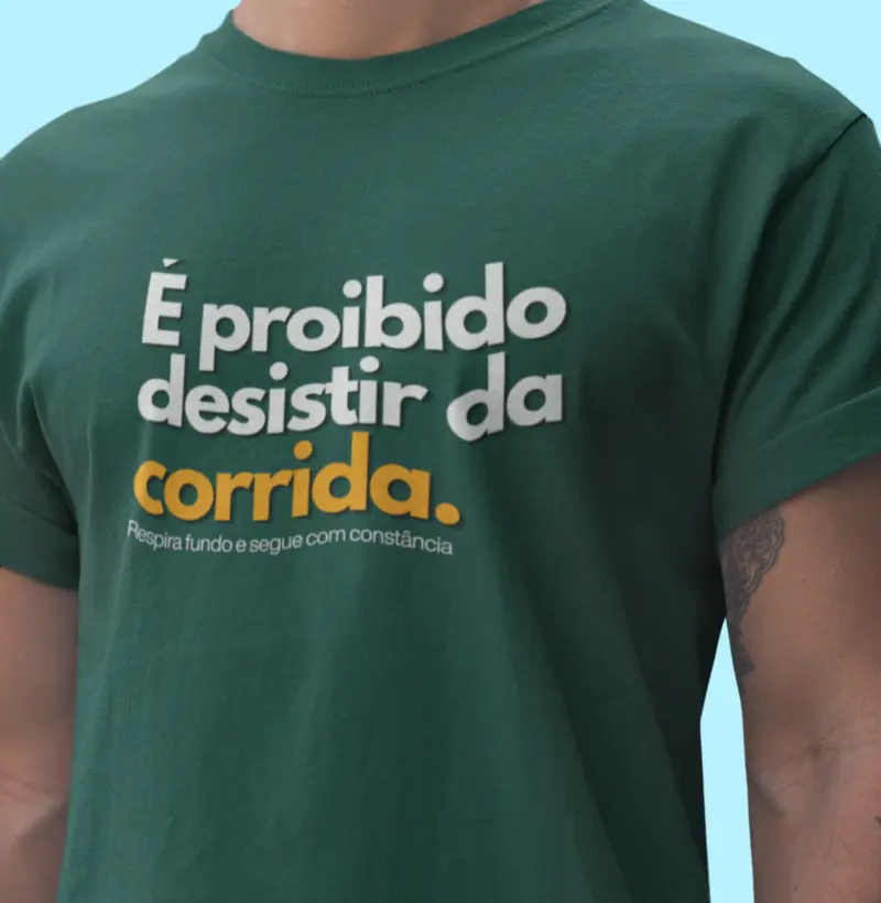 É proibido desistir da corrida
