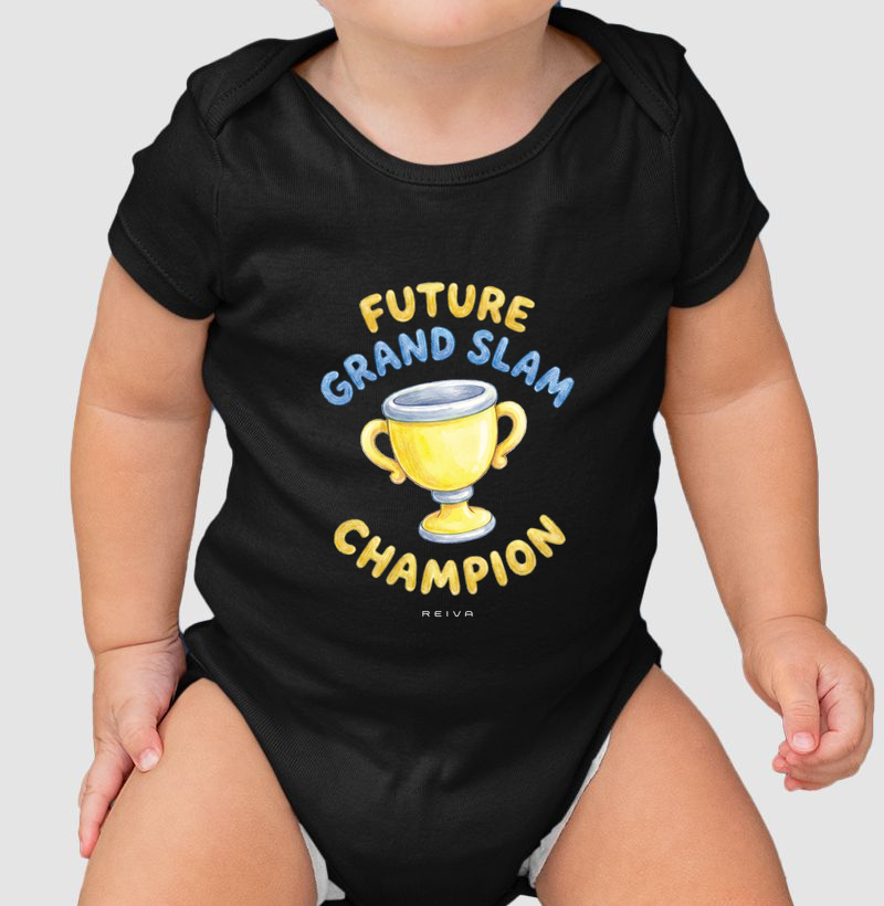 Body de Bebê Tênis: Future Grand Slam Champion