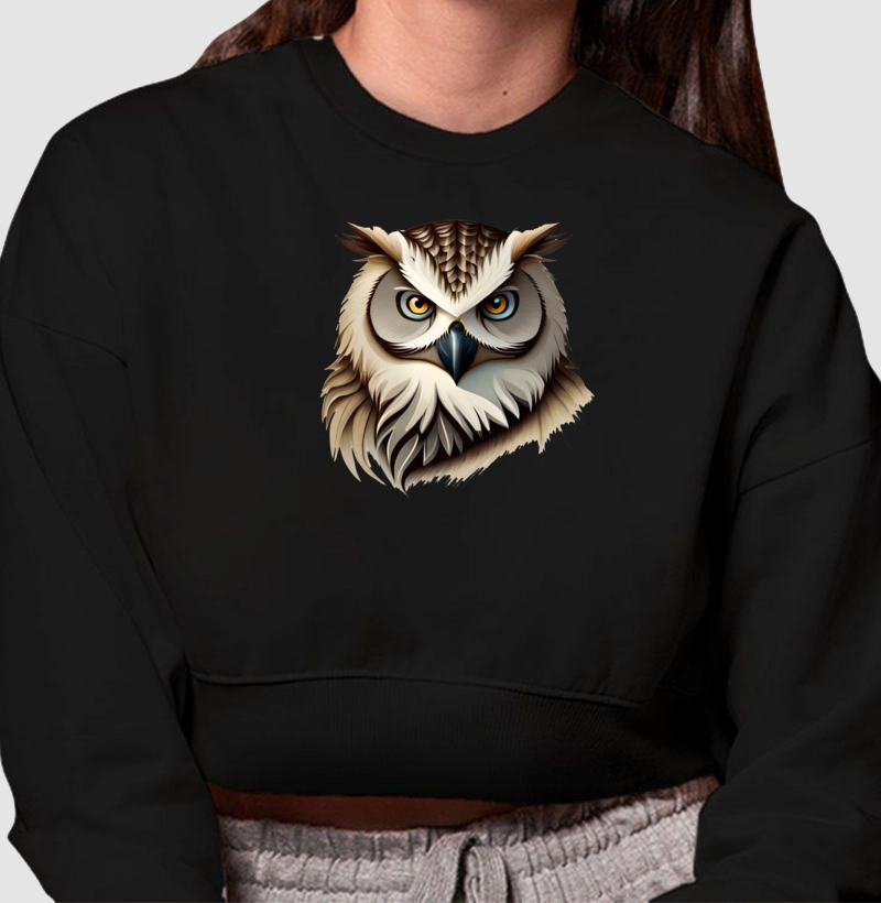 Owl - Moletom Crooped
