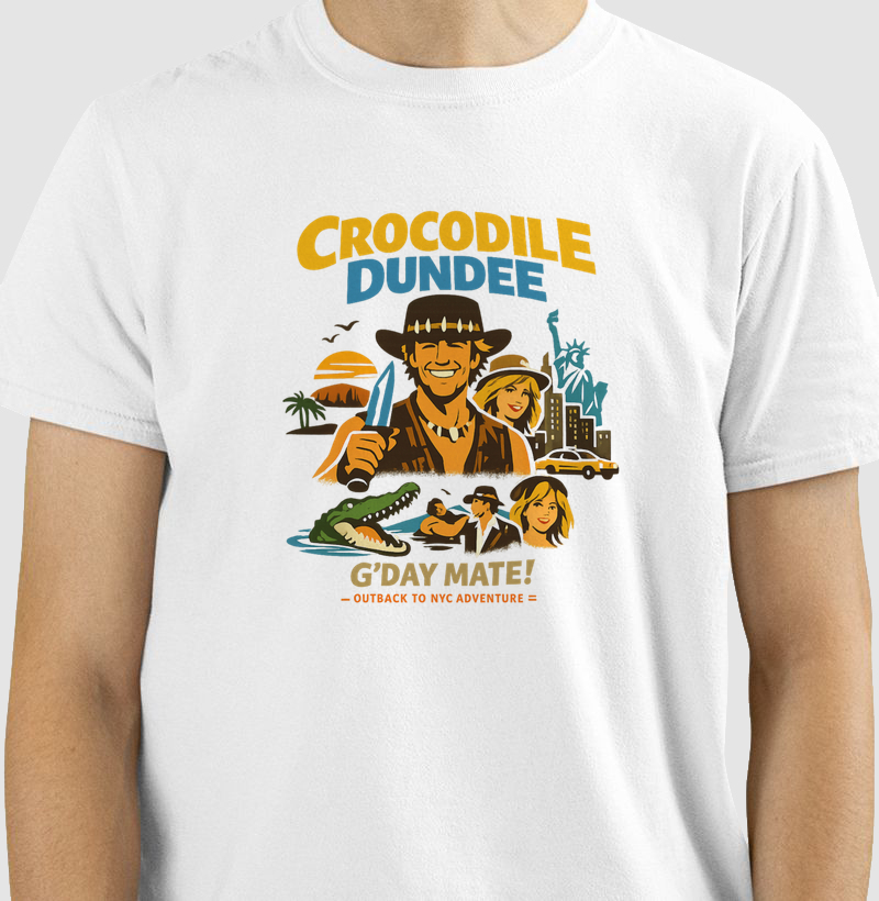 Camiseta Crocodilo Dundee Day Mate