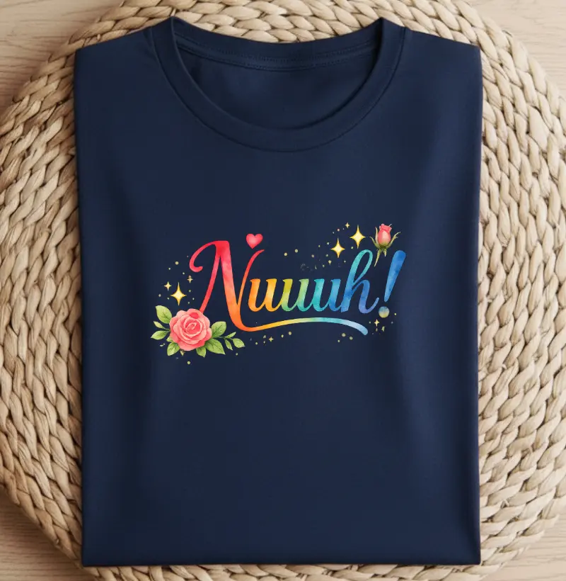 Camiseta Nuuuh Colorida Feminina | Expressão Mineira | Espanto e Mineiridade
