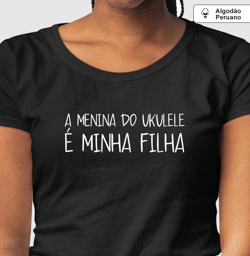 A menina do ukulele é minha filha