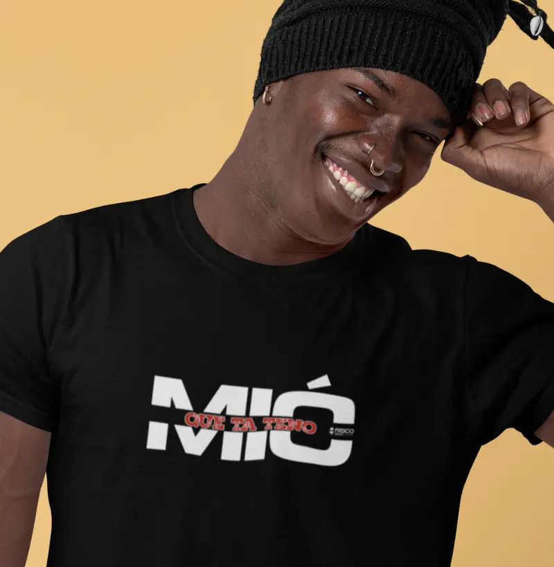 T-Shirt Masculino Branca - Mió Que Tá Teno