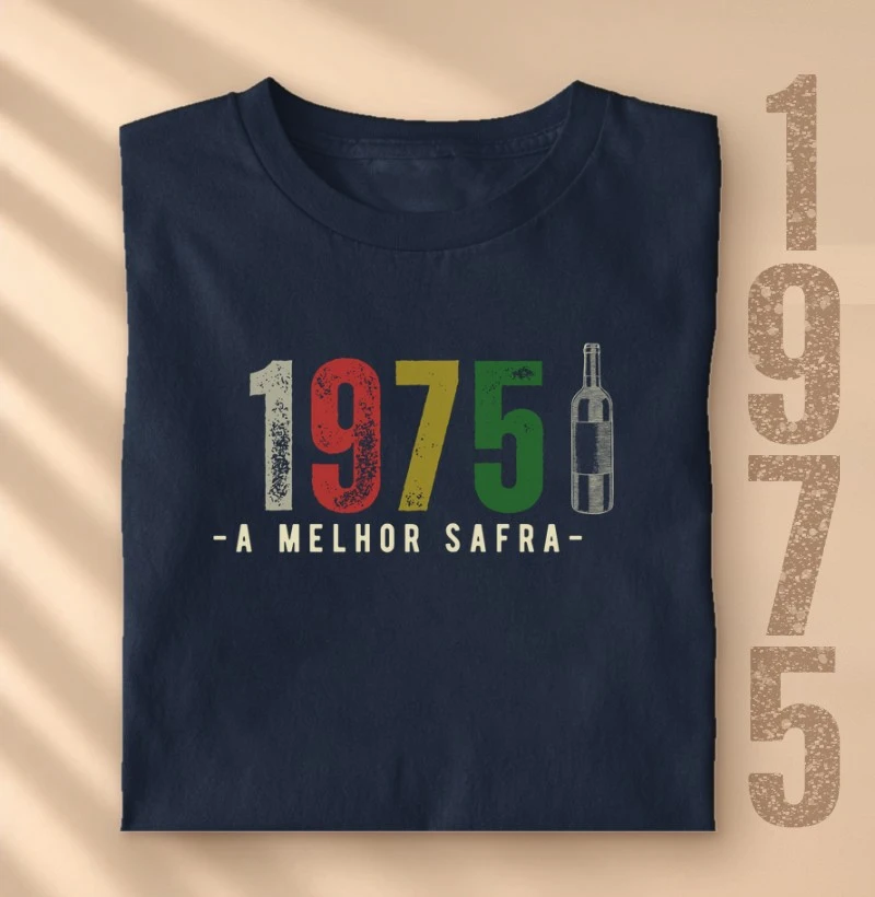 Camiseta Vinho - A Melhor Safra 1975