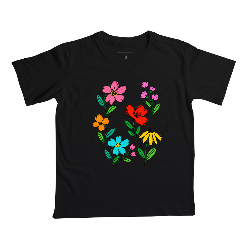 FLOWERS - Camiseta Infantil