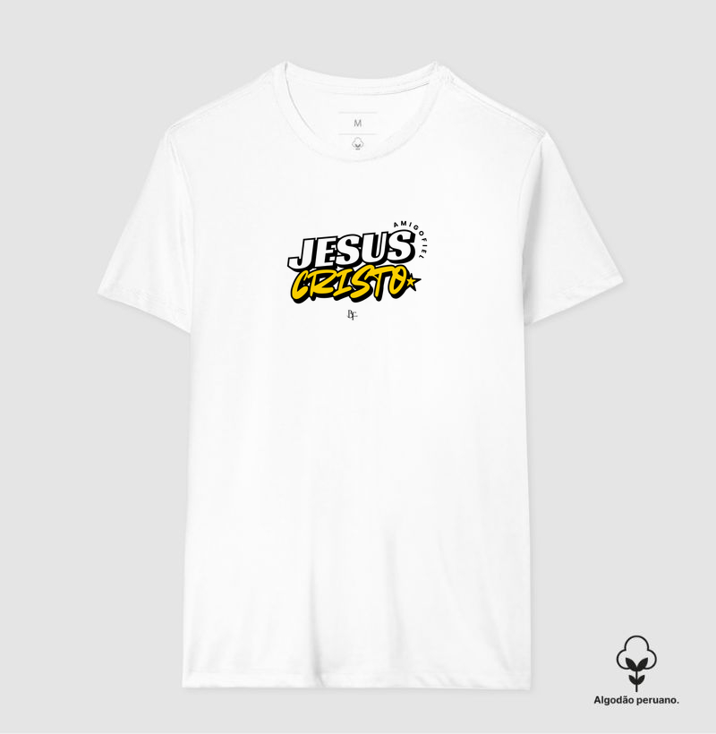 Jesus Cristo - Amigo Fiel - Camiseta Algodão Peruano