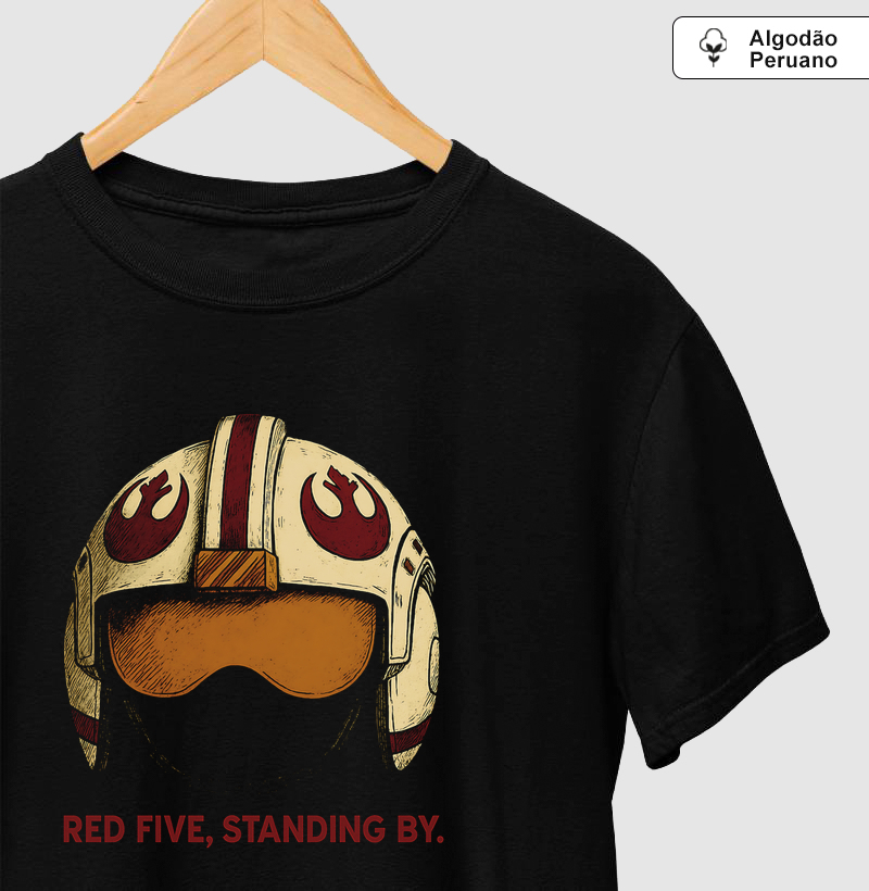 Camiseta Algodão Peruano Red Five