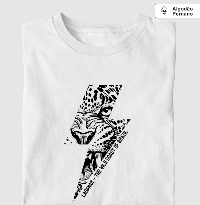 Camiseta The Wild Coast of Brazil em algodão peruano