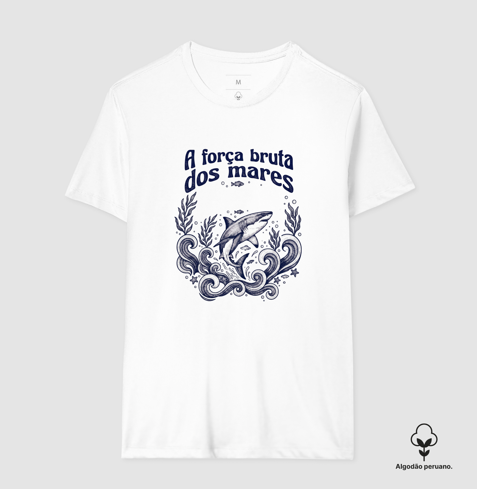 Camiseta - O Salto do Tubarão-Branco