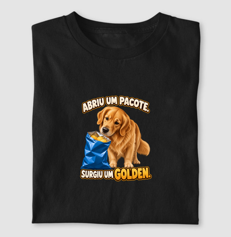 Abriu um pacote. Surgiu um Golden.