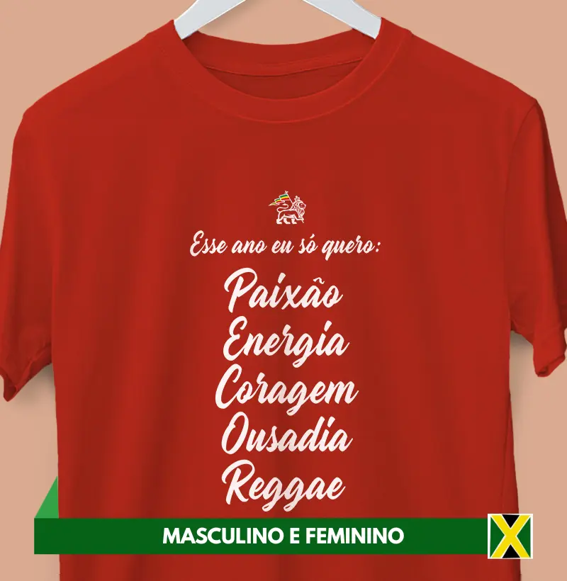 Camiseta Réveillon (vermelha)