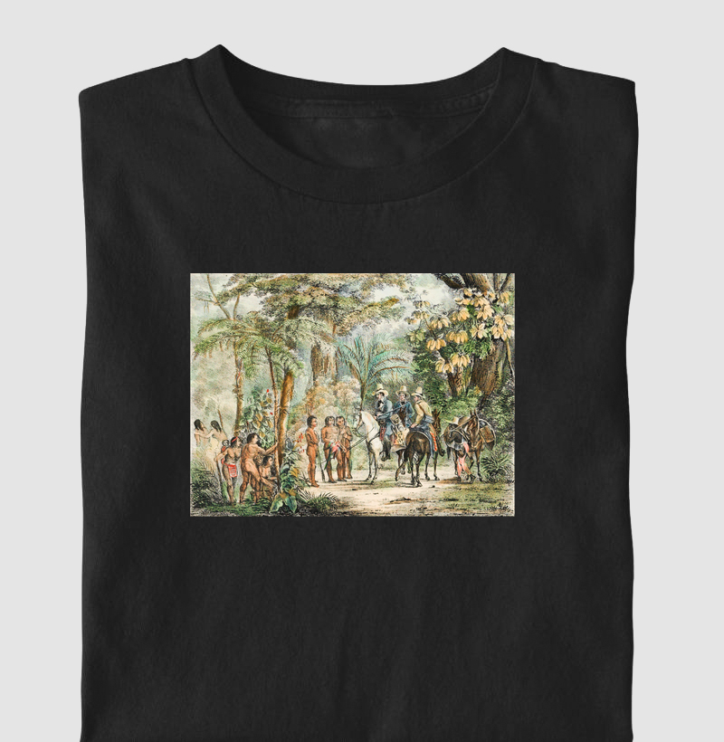 Camiseta Viajantes no Brasil — Encontro com Povos Indígenas