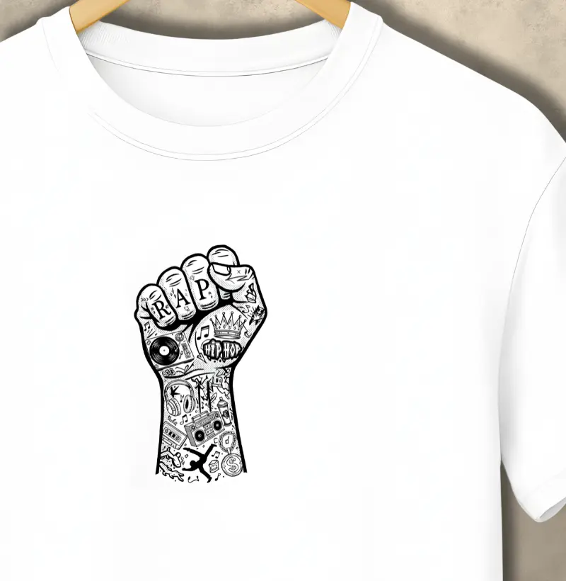 Punho Cerrado - RAP tattoo