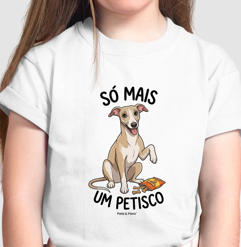 CAMISETA INFANTIL WHIPPET GALGO PETISCO