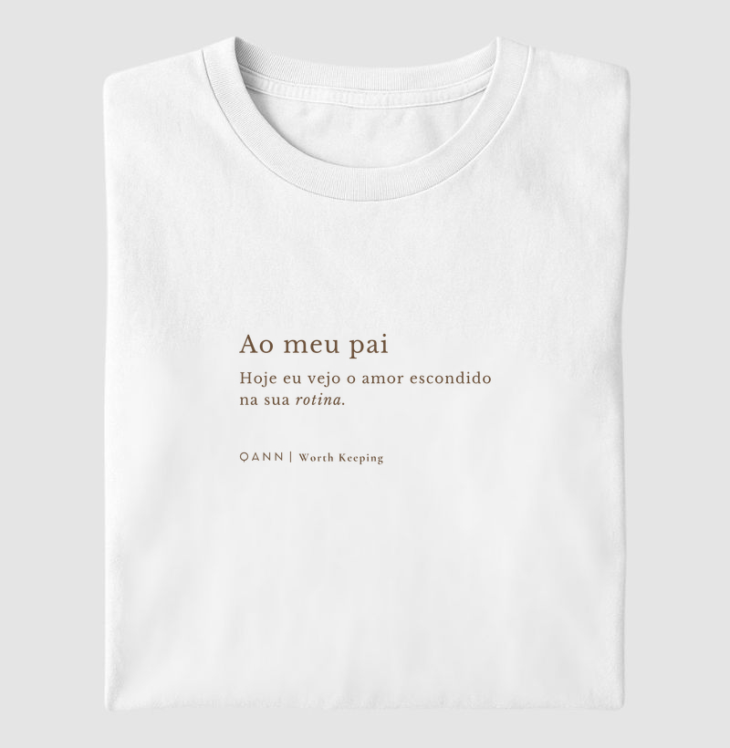Camiseta Dia dos Pais Rotina