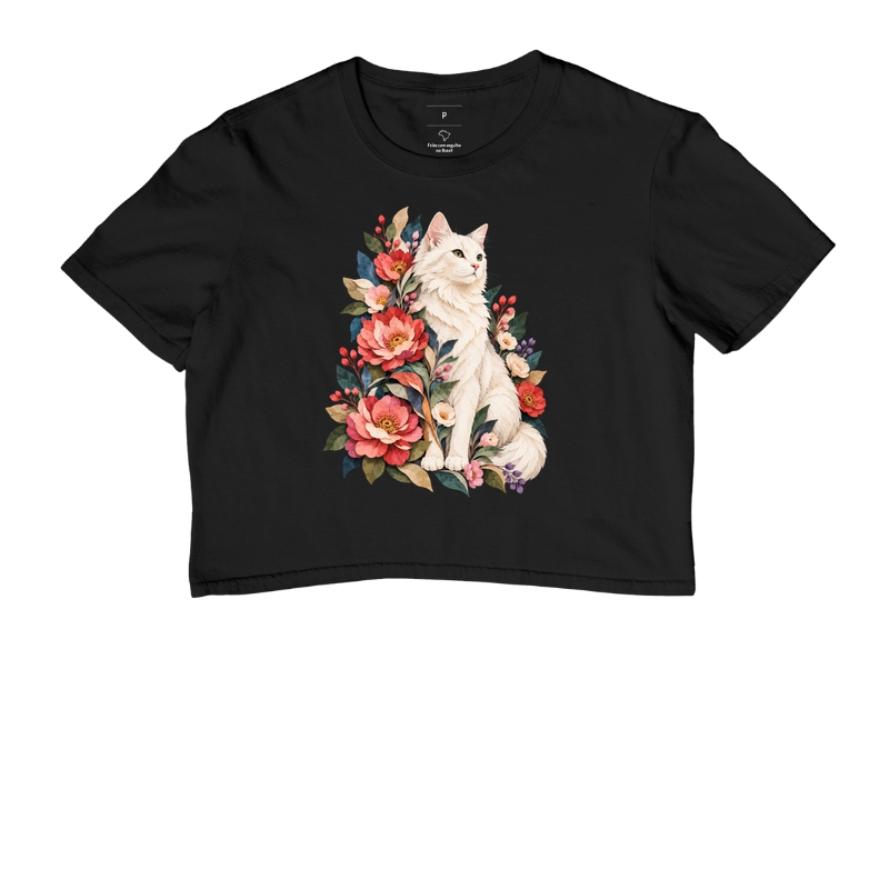 Gato Floral - Cropped