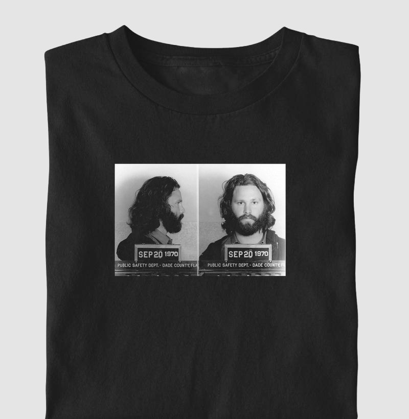 Jim Morrison Mug Shot - 1970