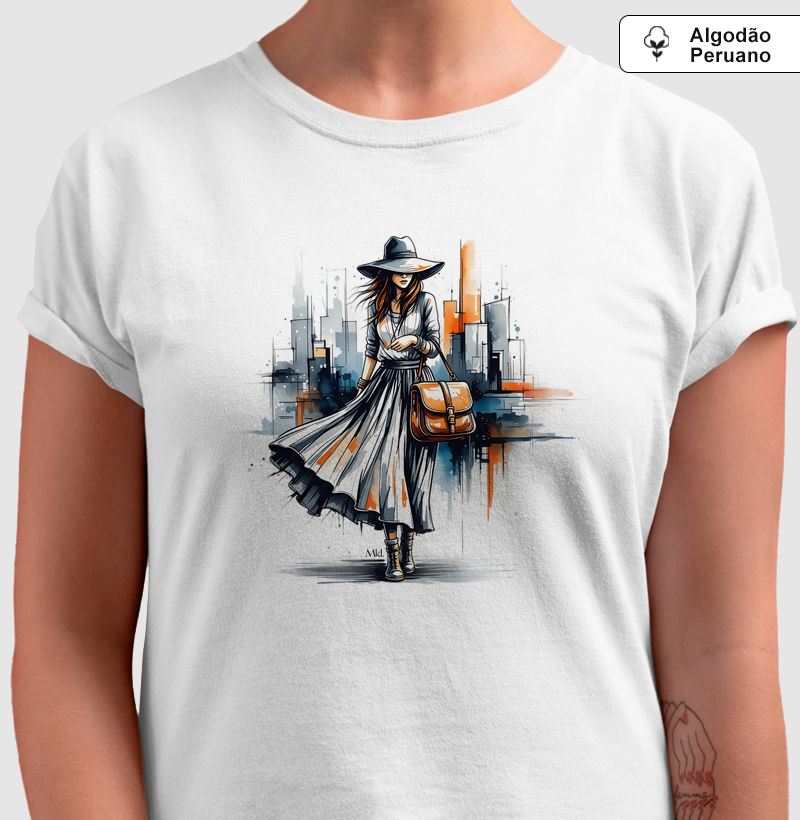 Camiseta Algodão Peruano - Caminhos Urbanos 