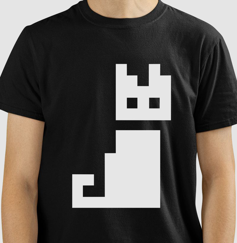 Pixel Cat – Think Tee