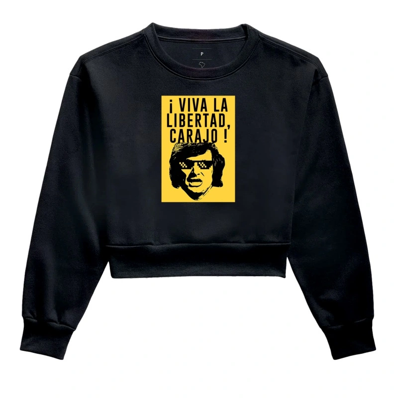 Moletom Cropped VIVA LA LIBERTAD
