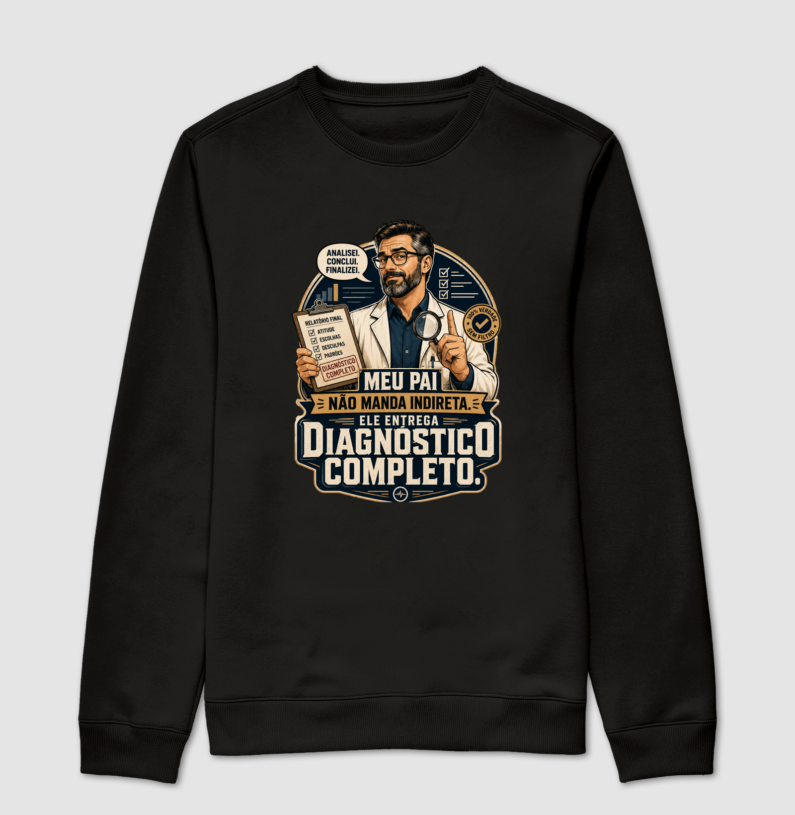 Meu Pai Não Manda Indireta. Ele Entrega Diagnóstico Completo.