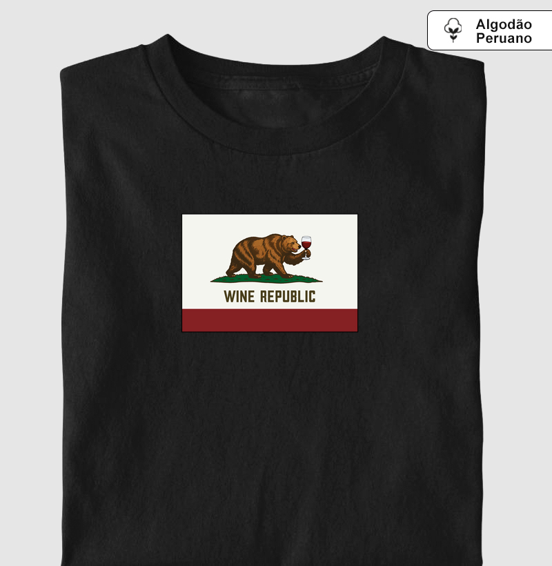 Wine Republic - Camiseta Algodão Peruano