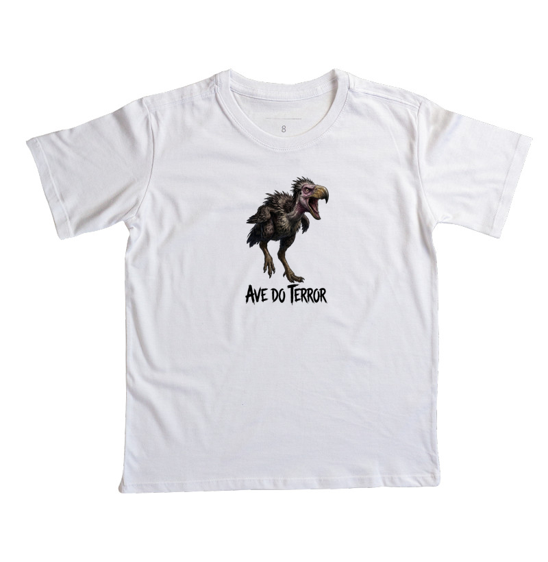  Camiseta Dinossauro Ave Terror Ataque Algodão Premium Dinoloco 