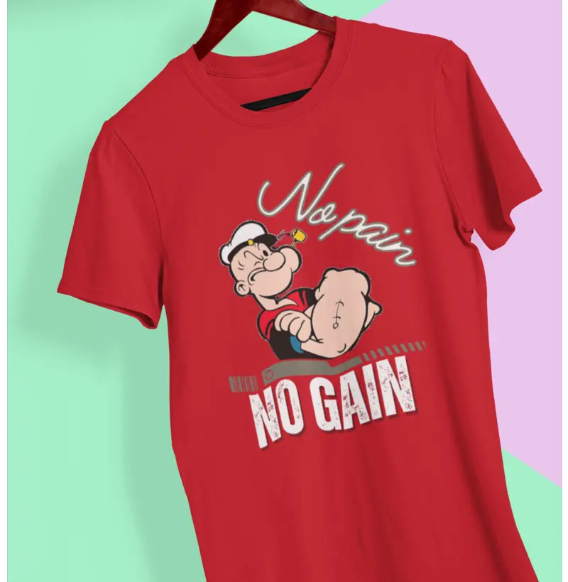 Popeye No pain no gain