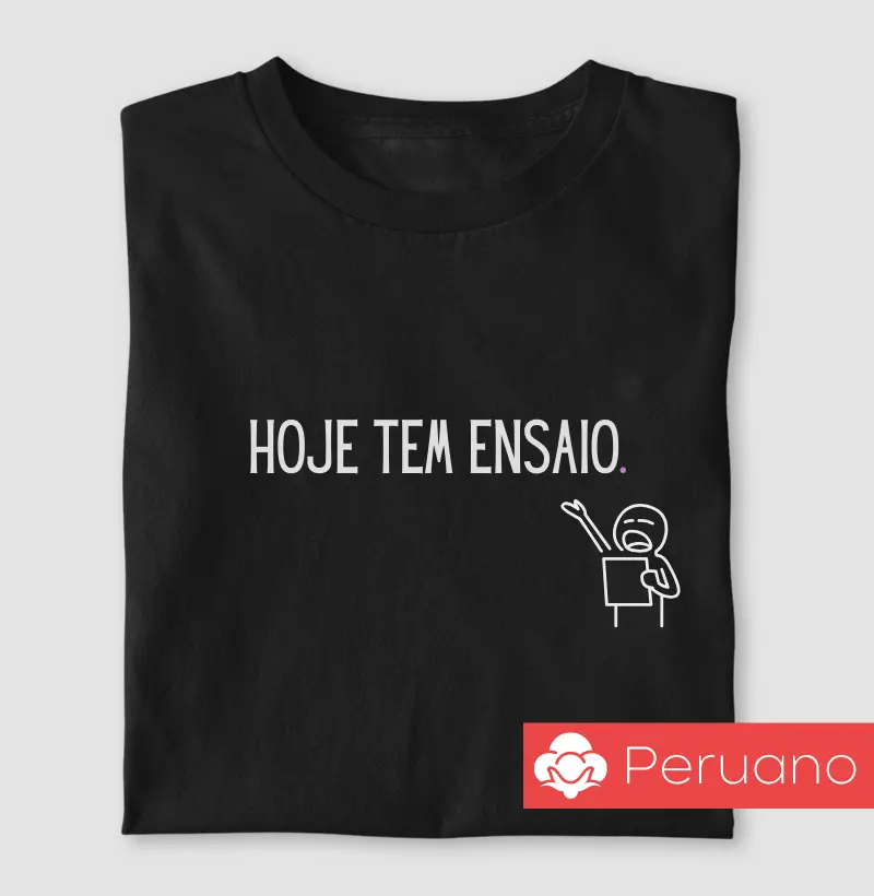 Hoje tem ensaio
