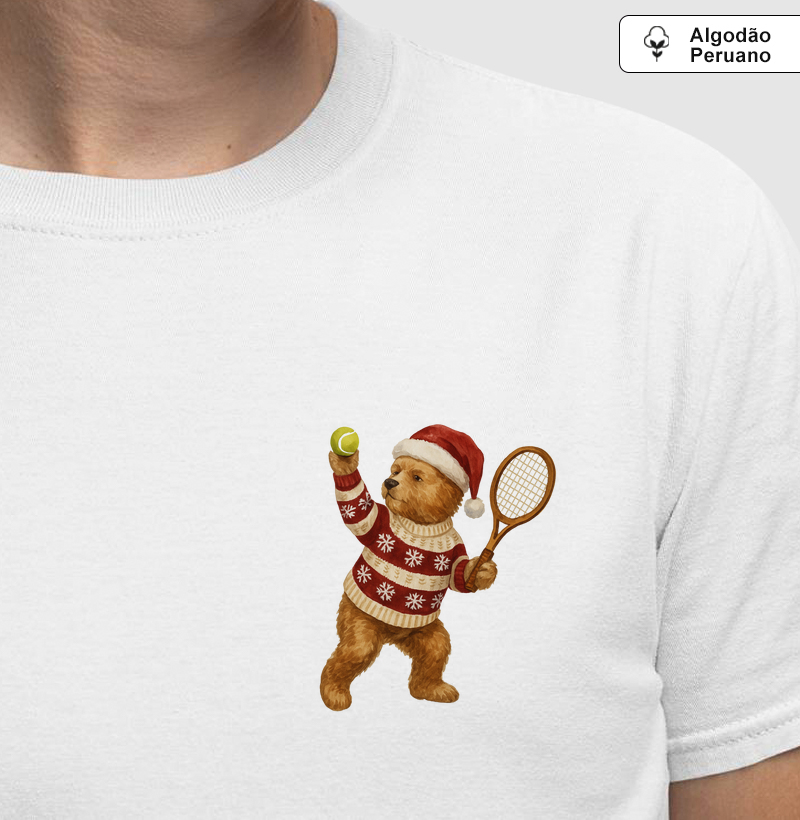 Tenista natalino - Algodão Premium Peruano