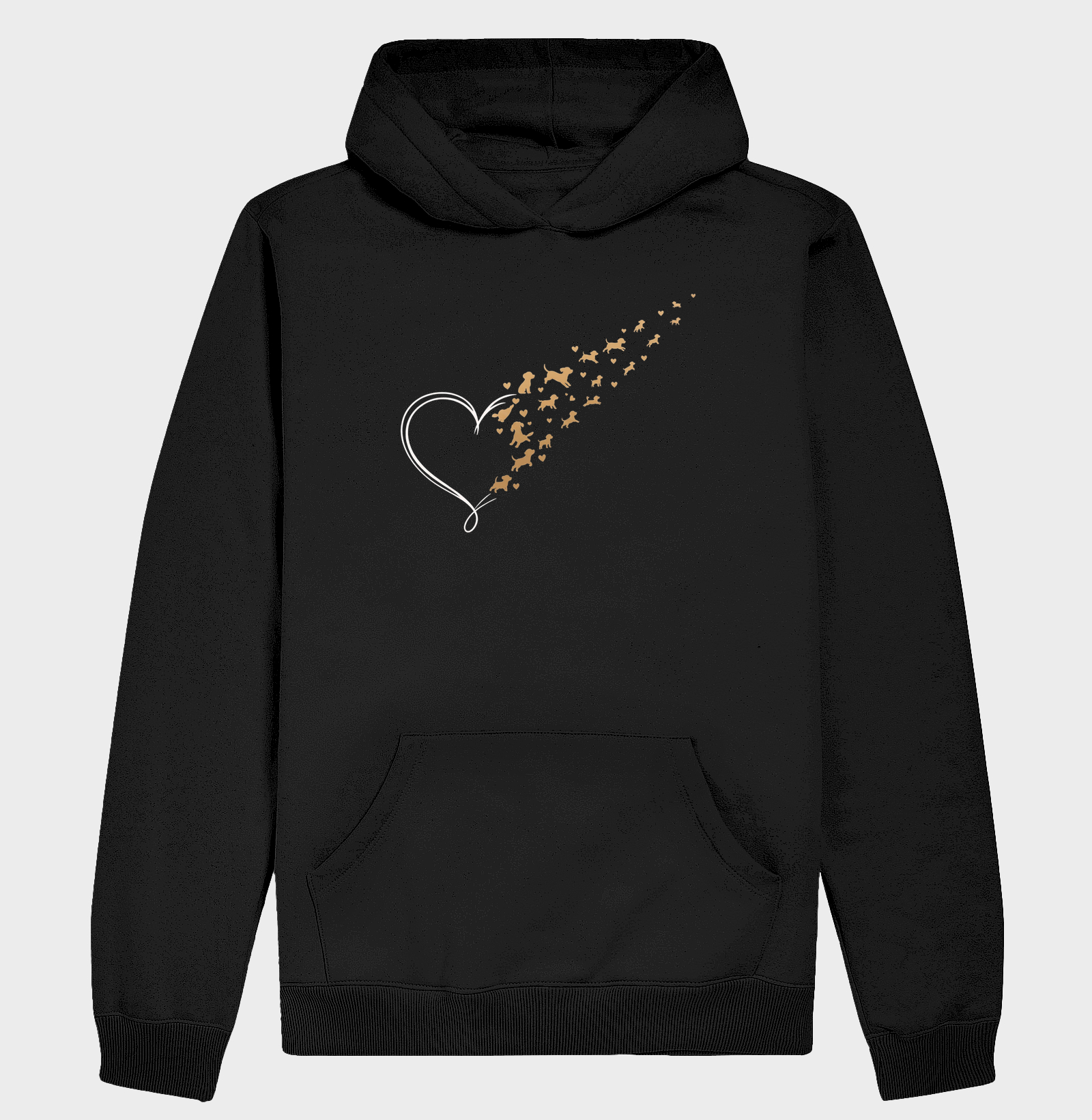 Coração de Cachorrinhos - Hoodie Moletom