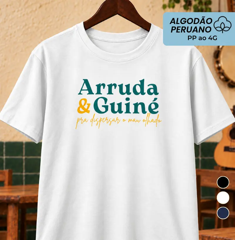 Arruda e Guiné - Camiseta Algodão Peruano