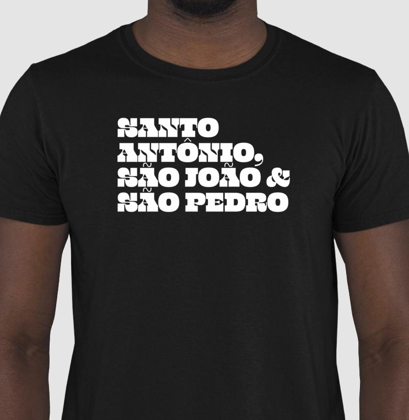 Camiseta Santo Antônio, São João & São Pedro
