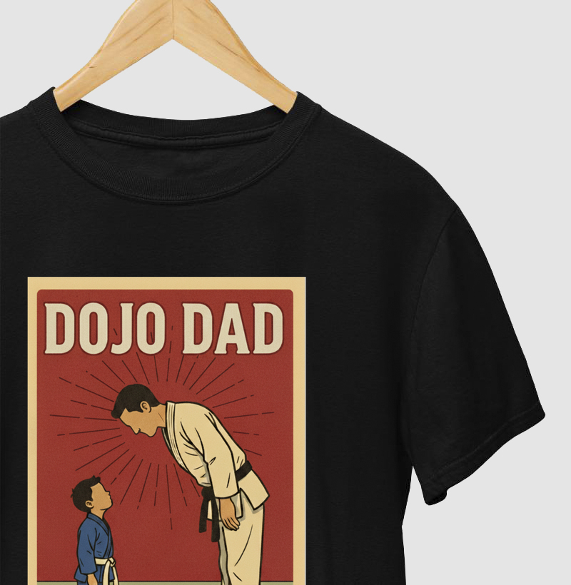 Camiseta “Dojo Dad” – disciplina, respeito e amor em cada movimento