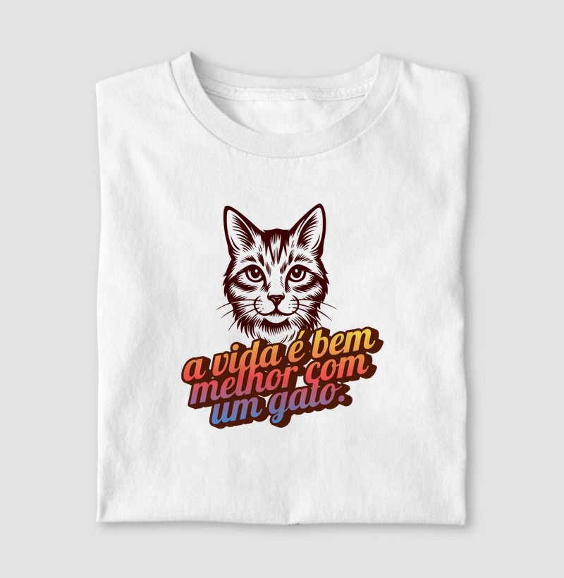 A vida é bem melhor com um gato