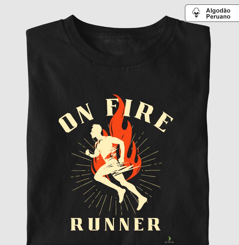 Runner on fire
