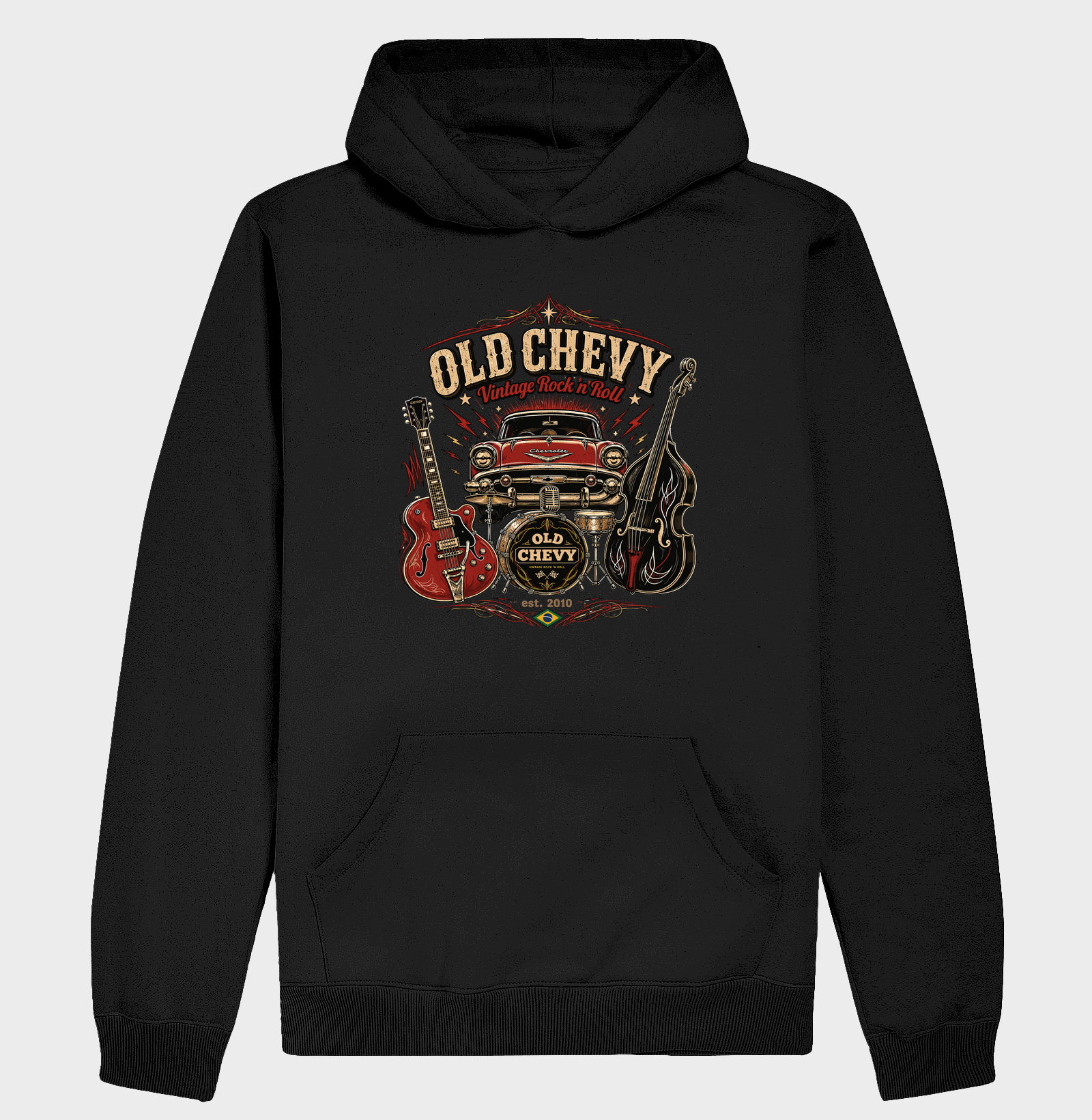 Full Throttle | Rhythm & Chrome - Old Chevy - Hoodie Moletom