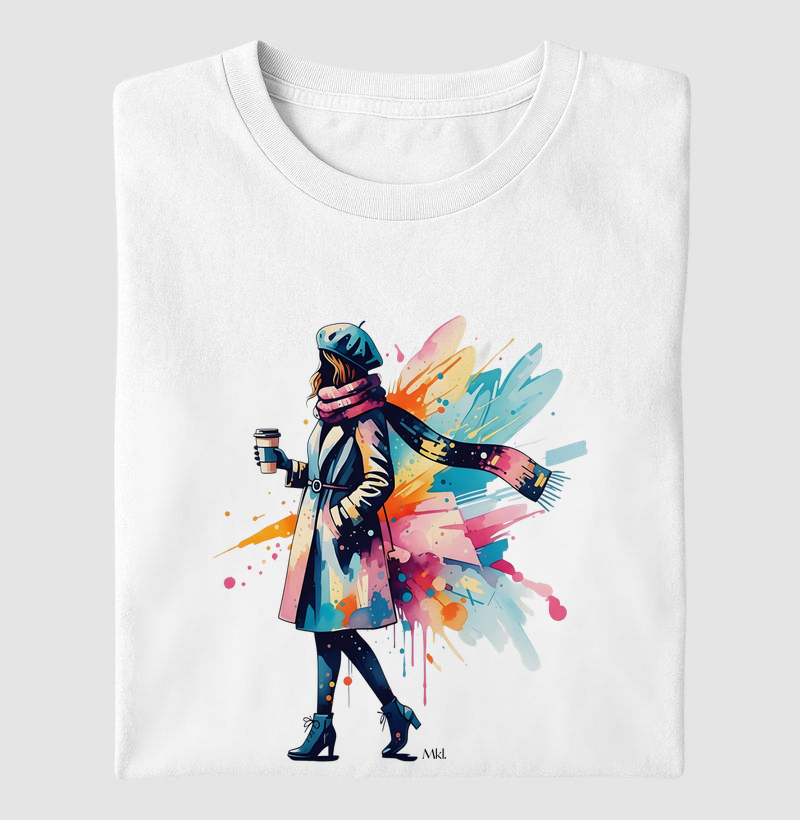 Camiseta Algodão Premium - Cores de Inverno 