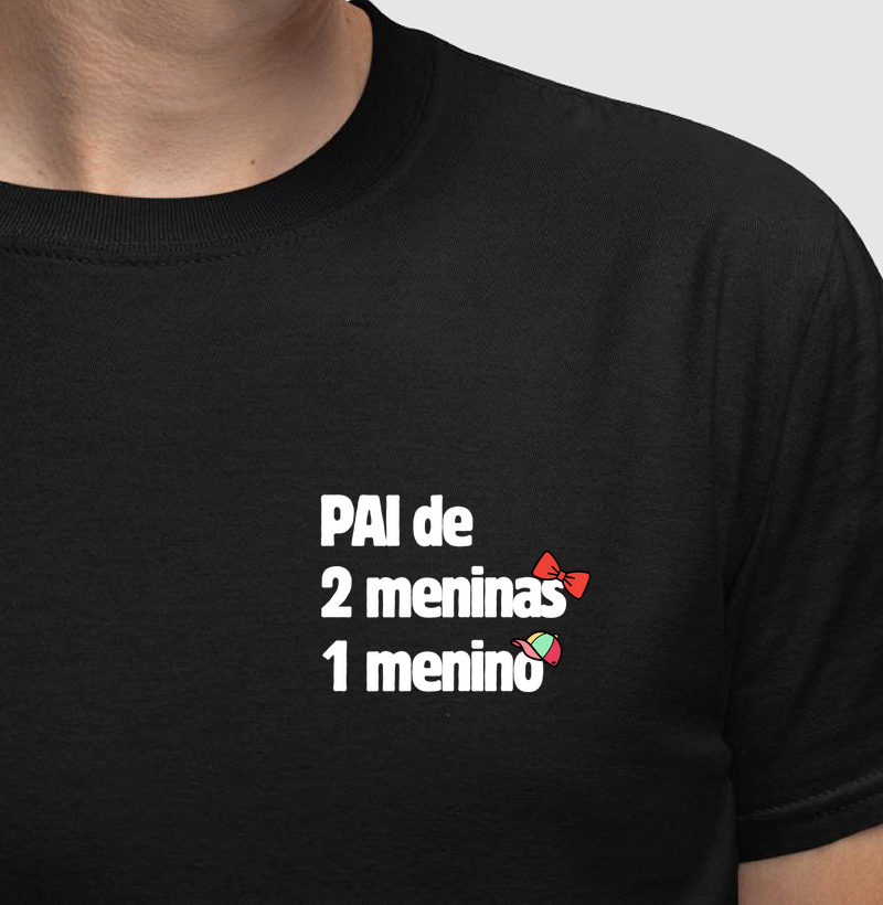 Pai de 2 Meninas e 1 Menino - Modelo 1