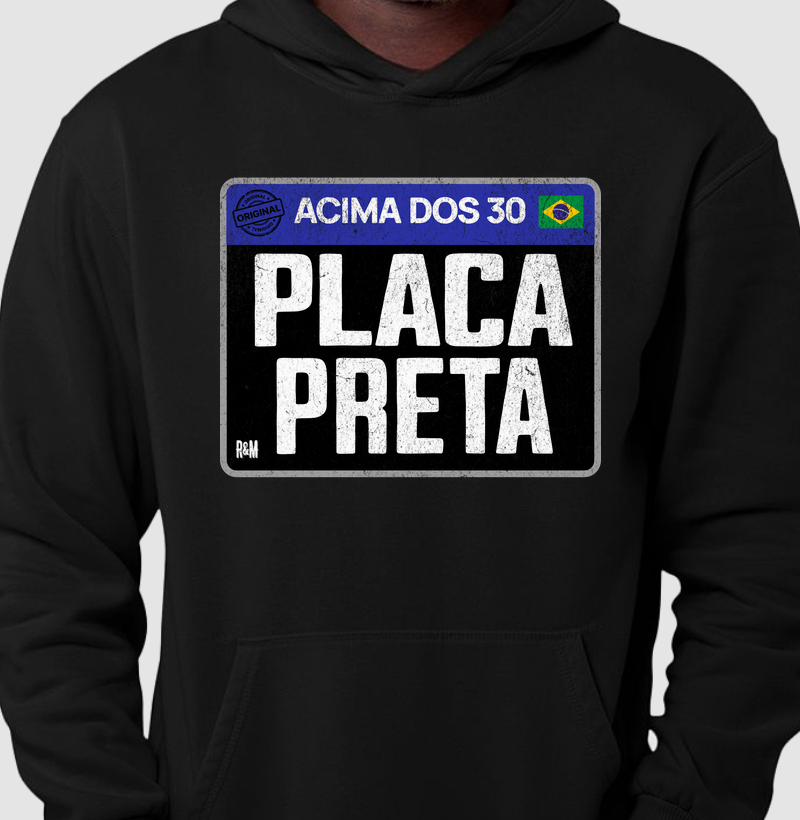 Acima dos 30Placa Preta